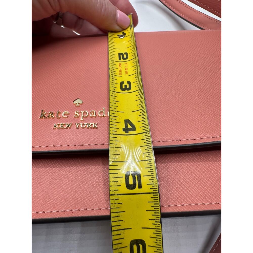 Kate Spade Madison Small Flap Crossbody Pink Chain Shoulder Strap Leather - Picture 5 of 7